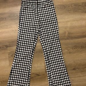 Forever 21 Kids Black and White Checkered Pants